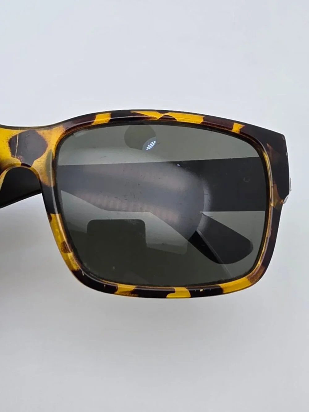 Madson of America Classico Tortoise Black Frame Polarized Grey Lens Sunglasses